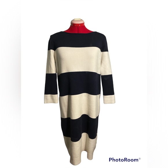 Gap | Designed & Crafted Striped Knit Long-sleeved Sweater Dress | Size Large L - Picture 1 of 5